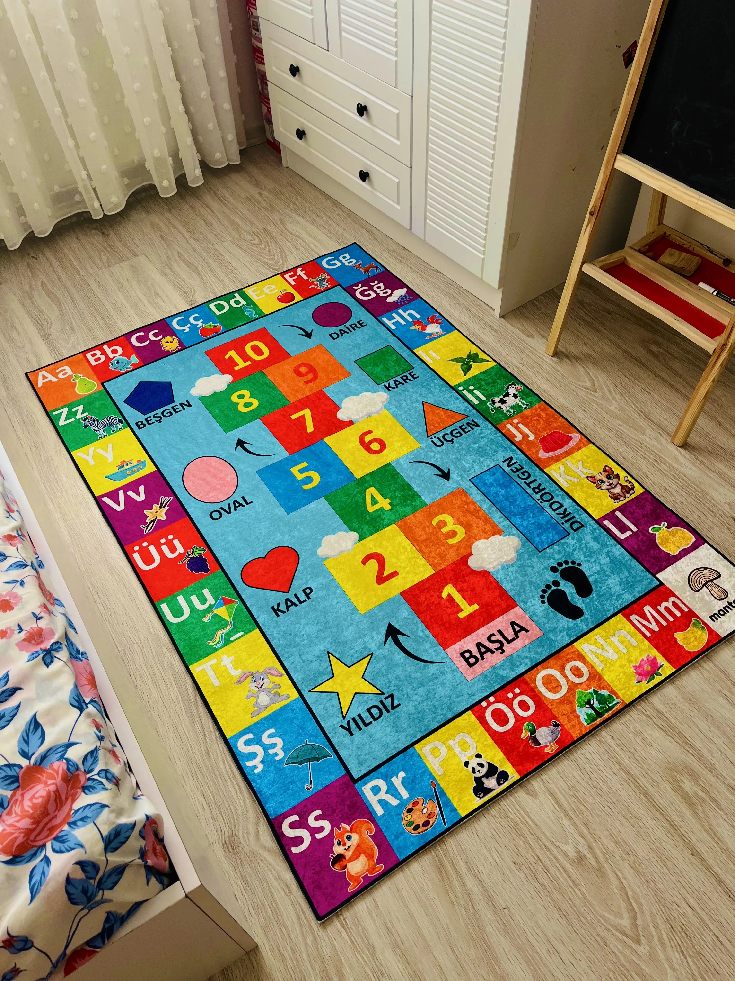 Montessori Eğitici Öğrenme Halısı