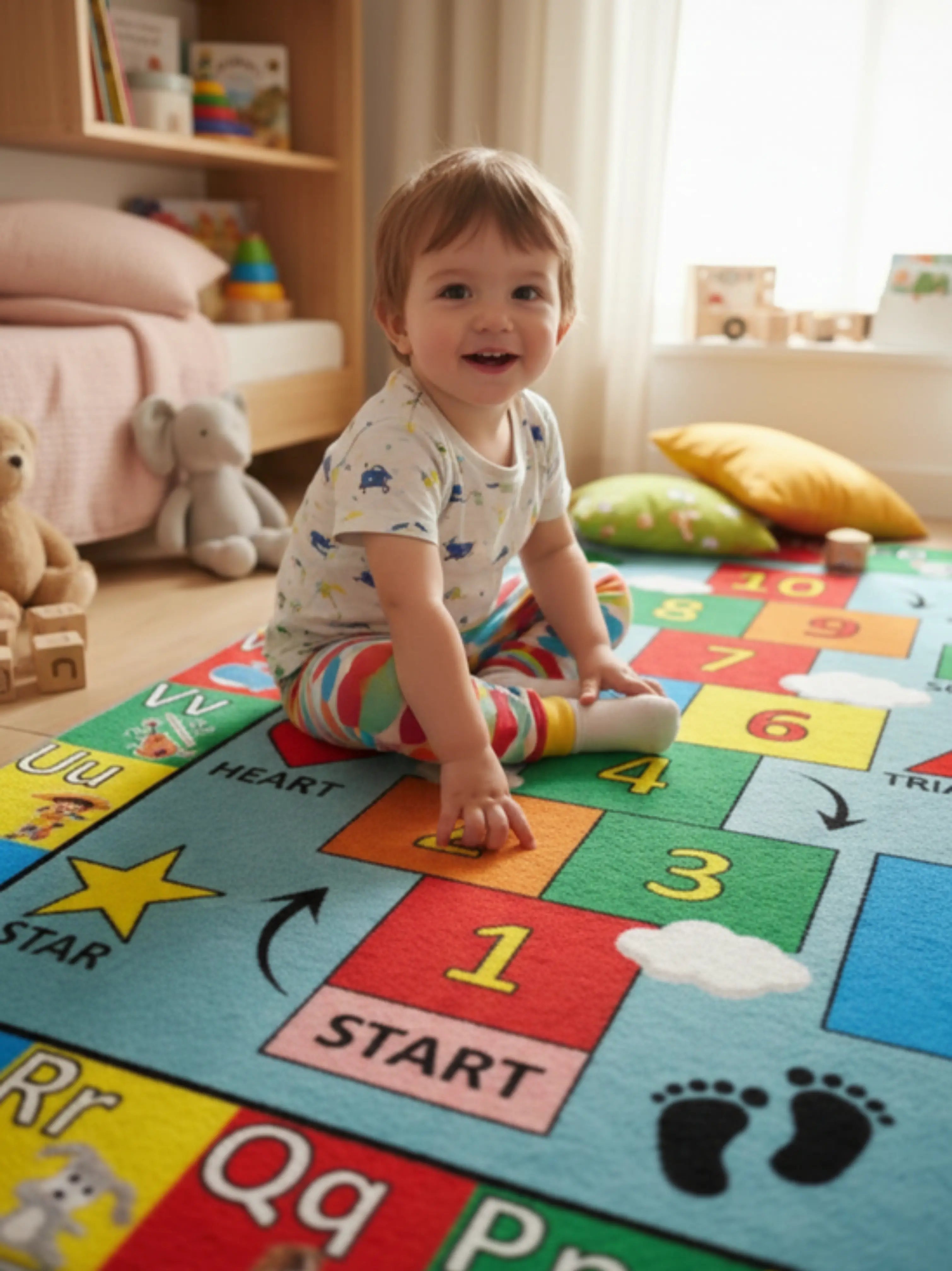 Montessori Eğitici Öğrenme Halısı