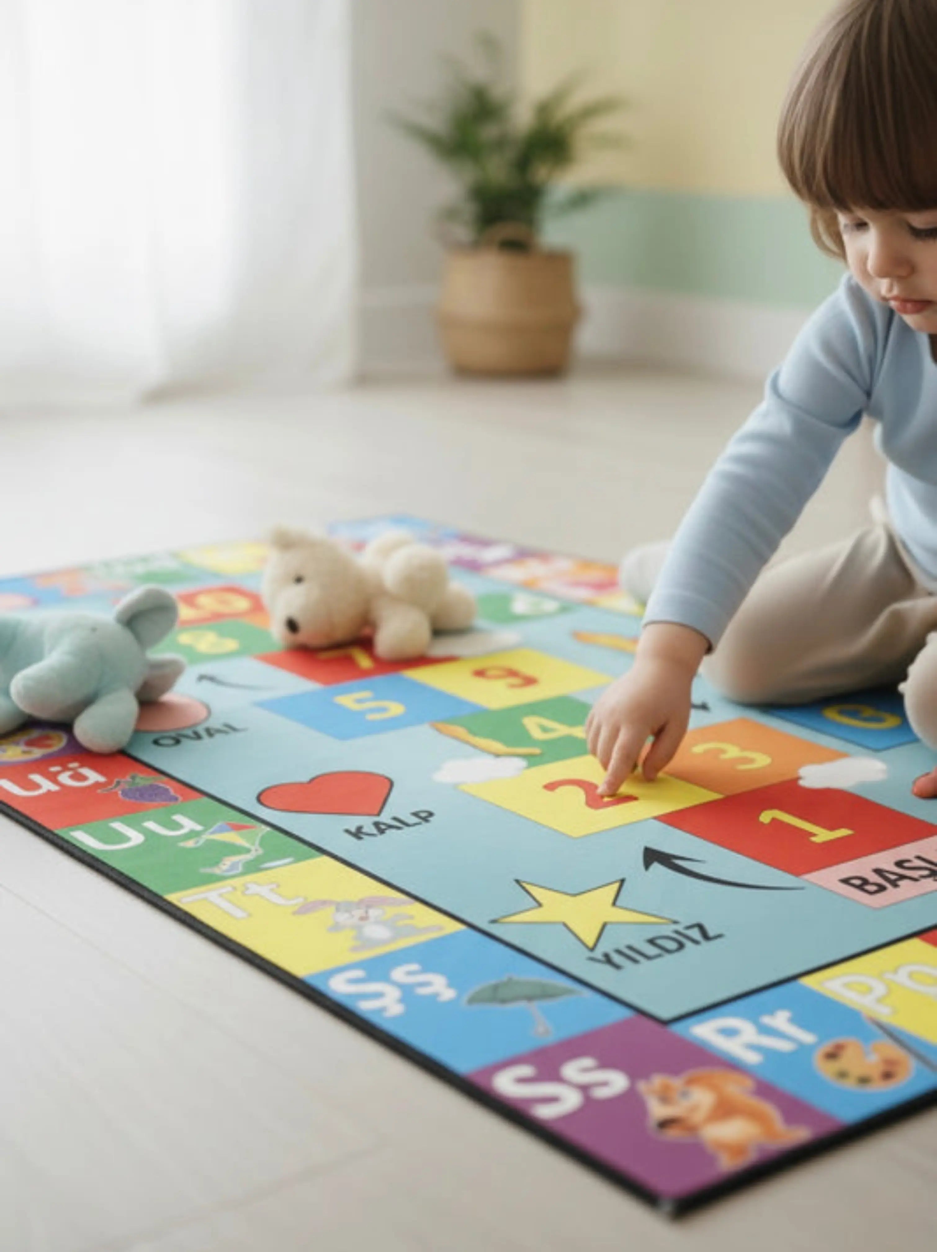 Montessori Eğitici Öğrenme Halısı