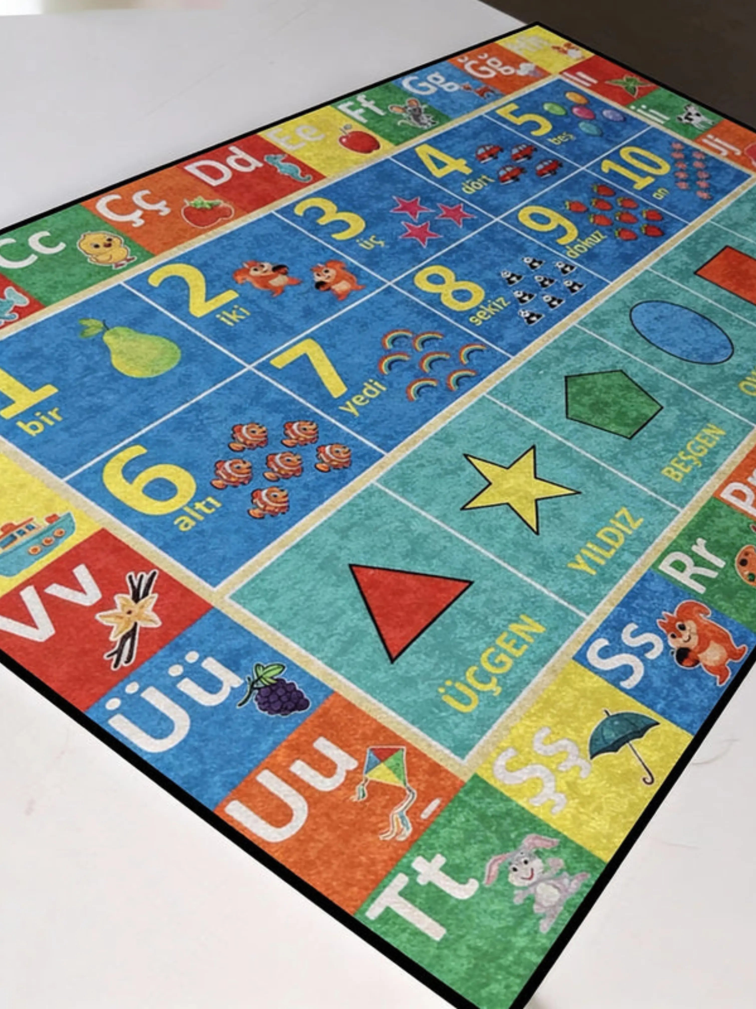 Montessori Eğitici Öğrenme Halısı