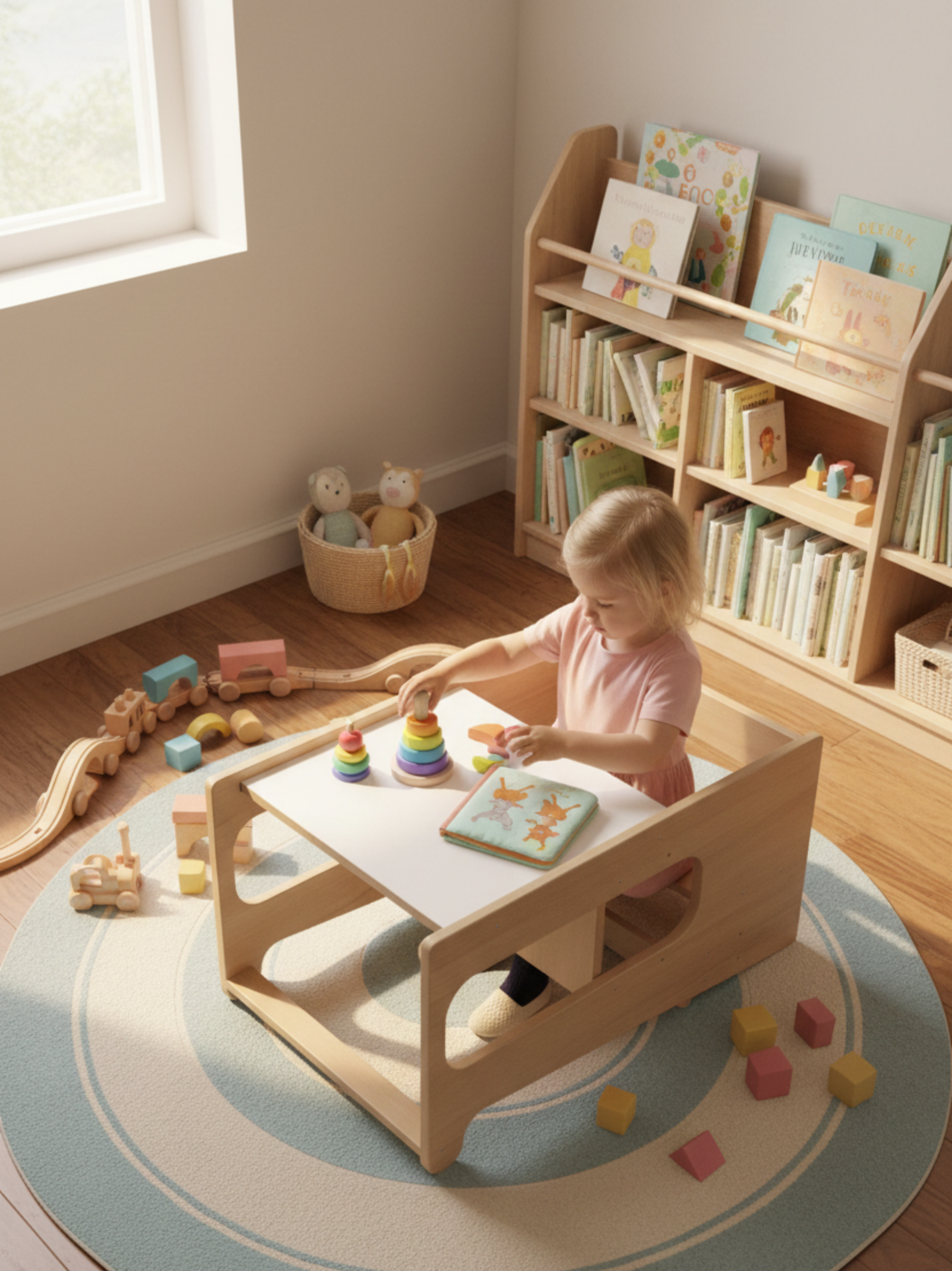 Montessori Ahşap Öğrenme Kulesi