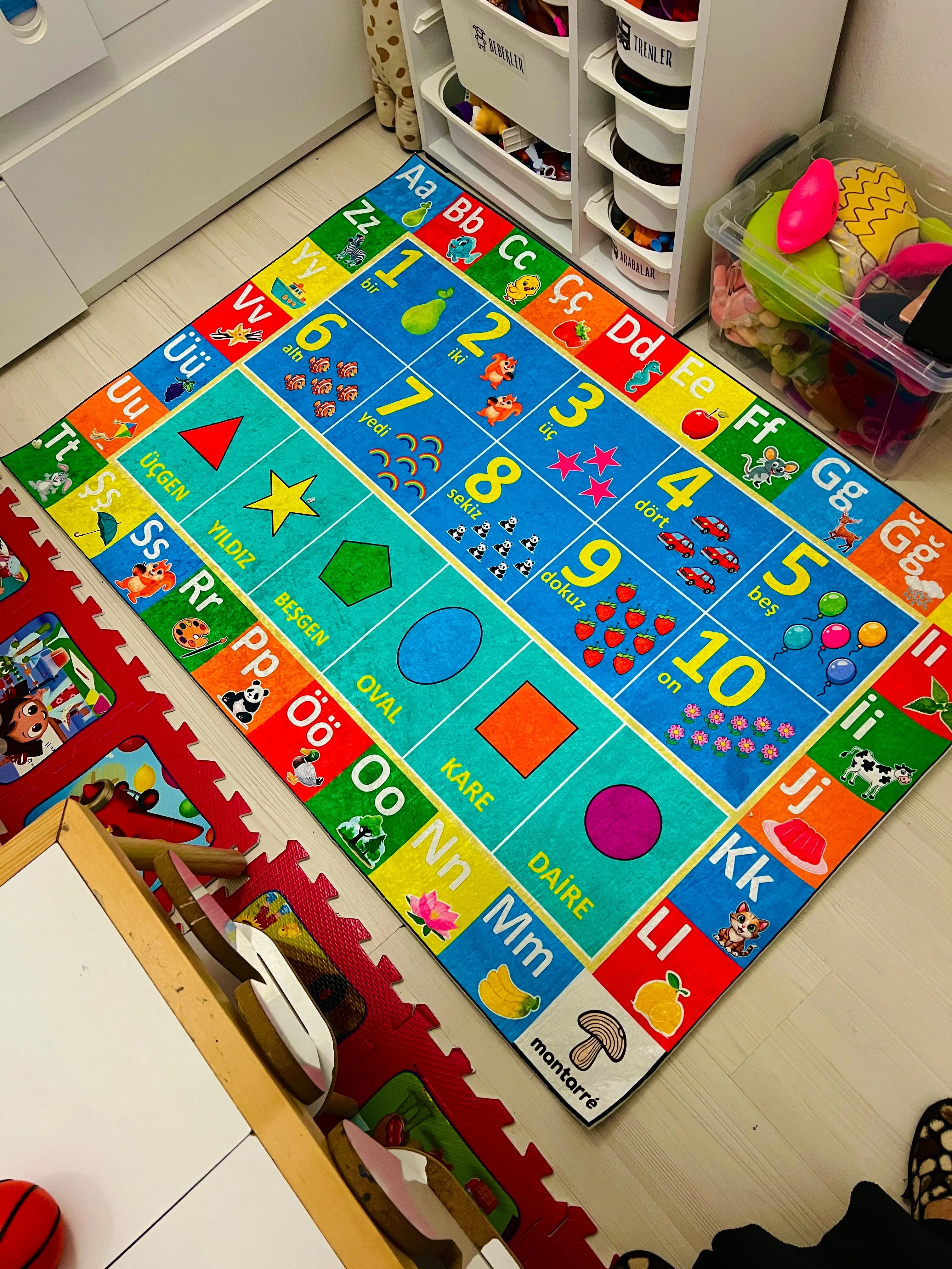 Montessori Eğitici Öğrenme Halısı
