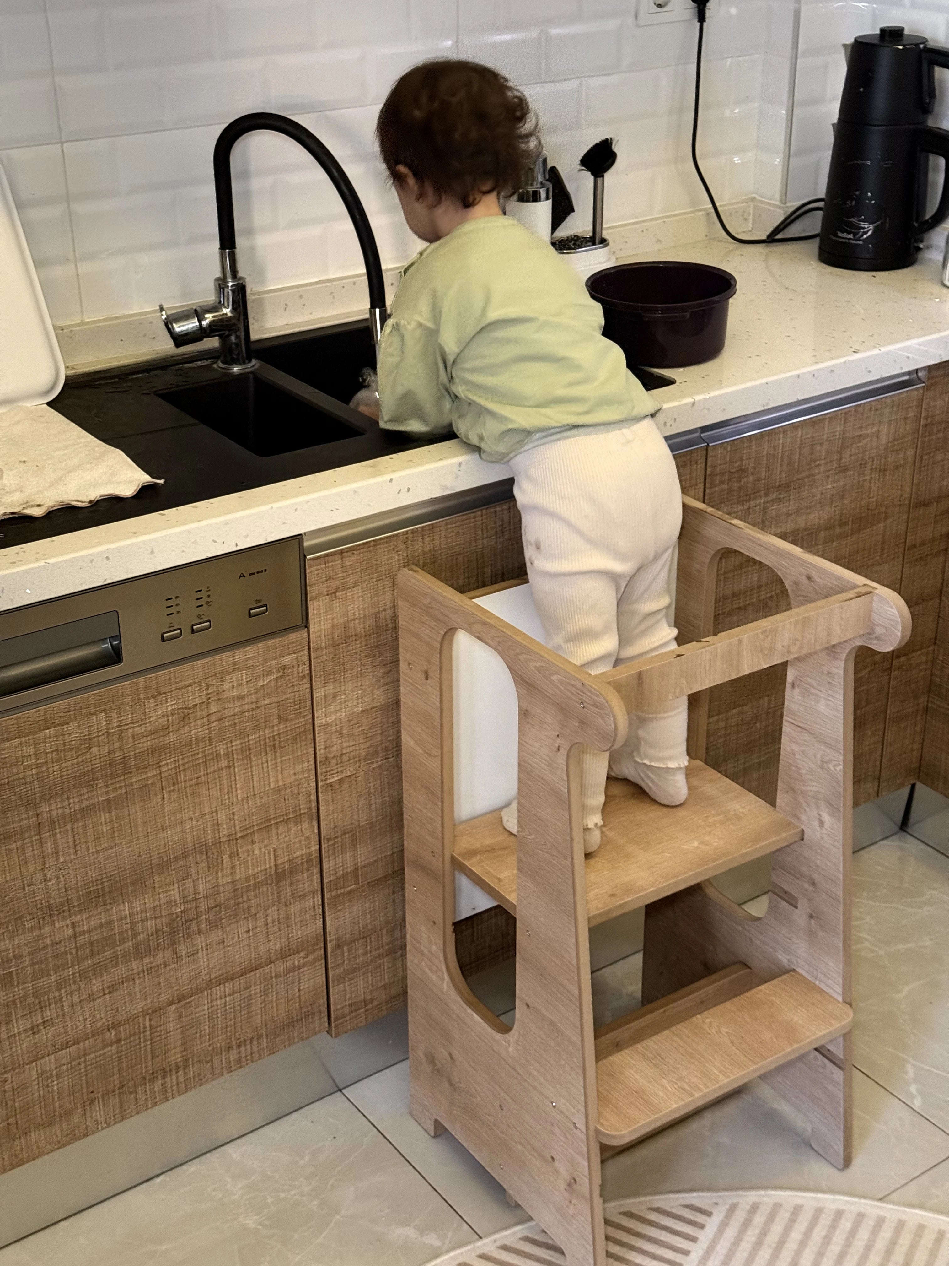 Montessori Ahşap Öğrenme Kulesi