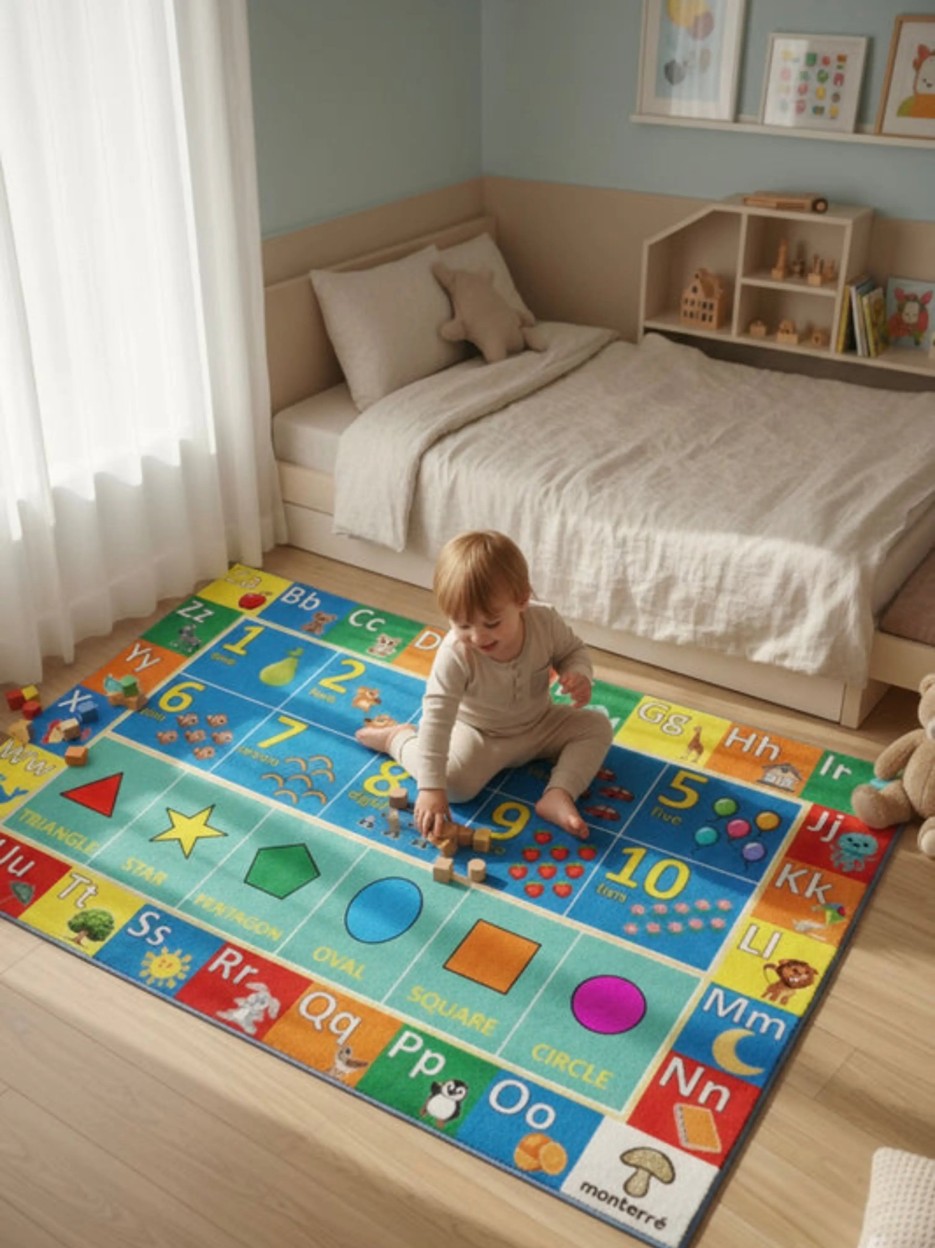 Montessori Eğitici Öğrenme Halısı