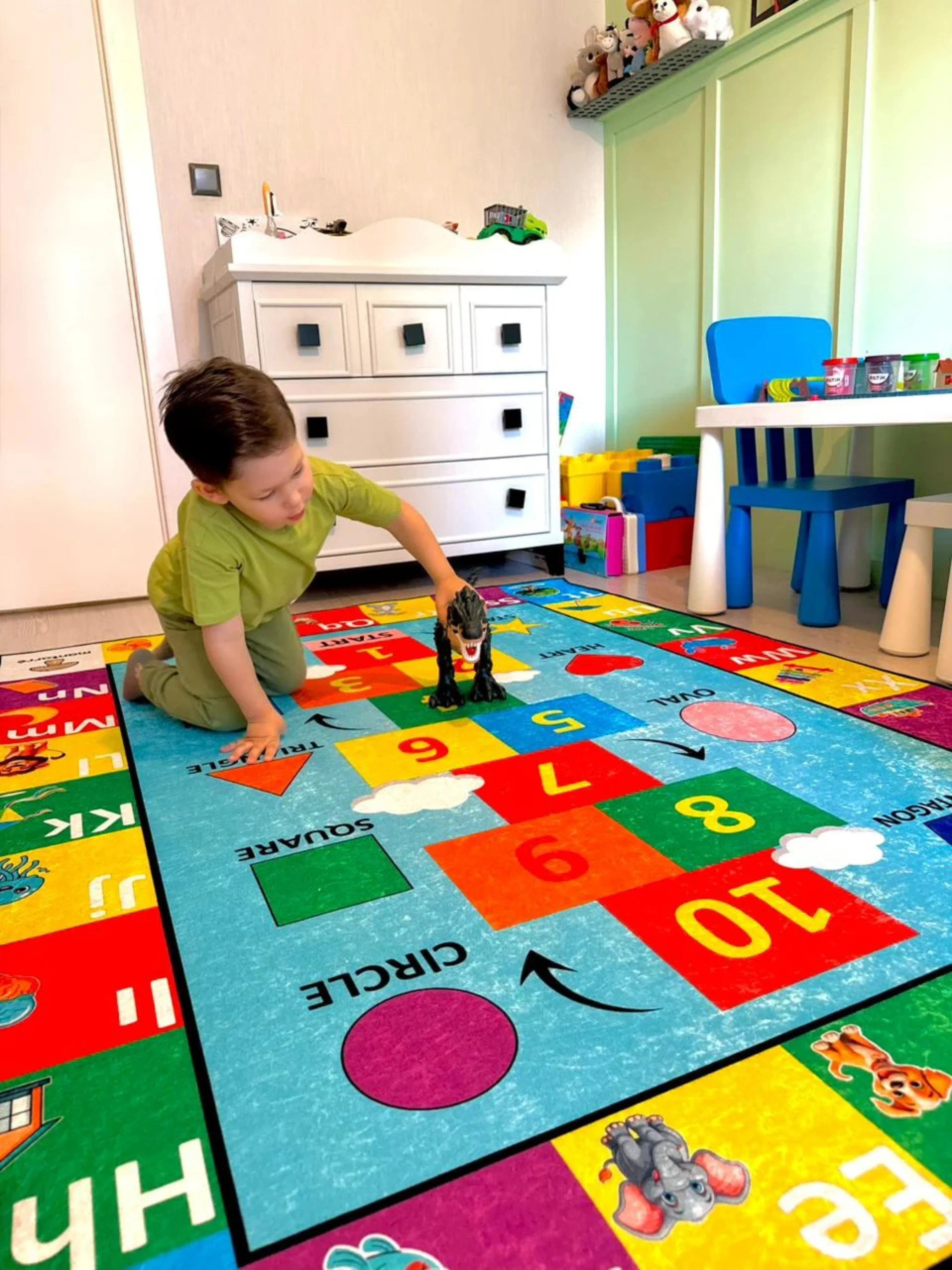 Montessori Eğitici Öğrenme Halısı