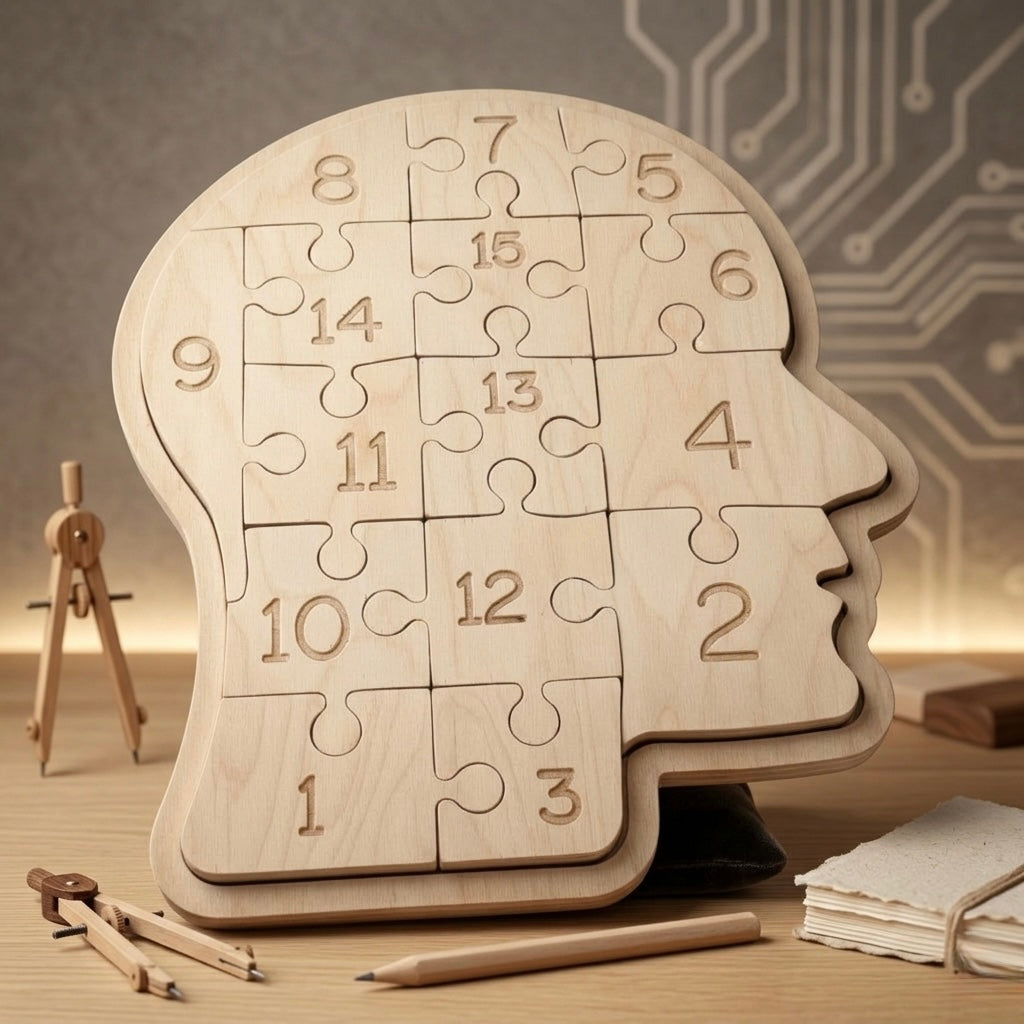 Montessori Kafa Şeklinde Puzzle