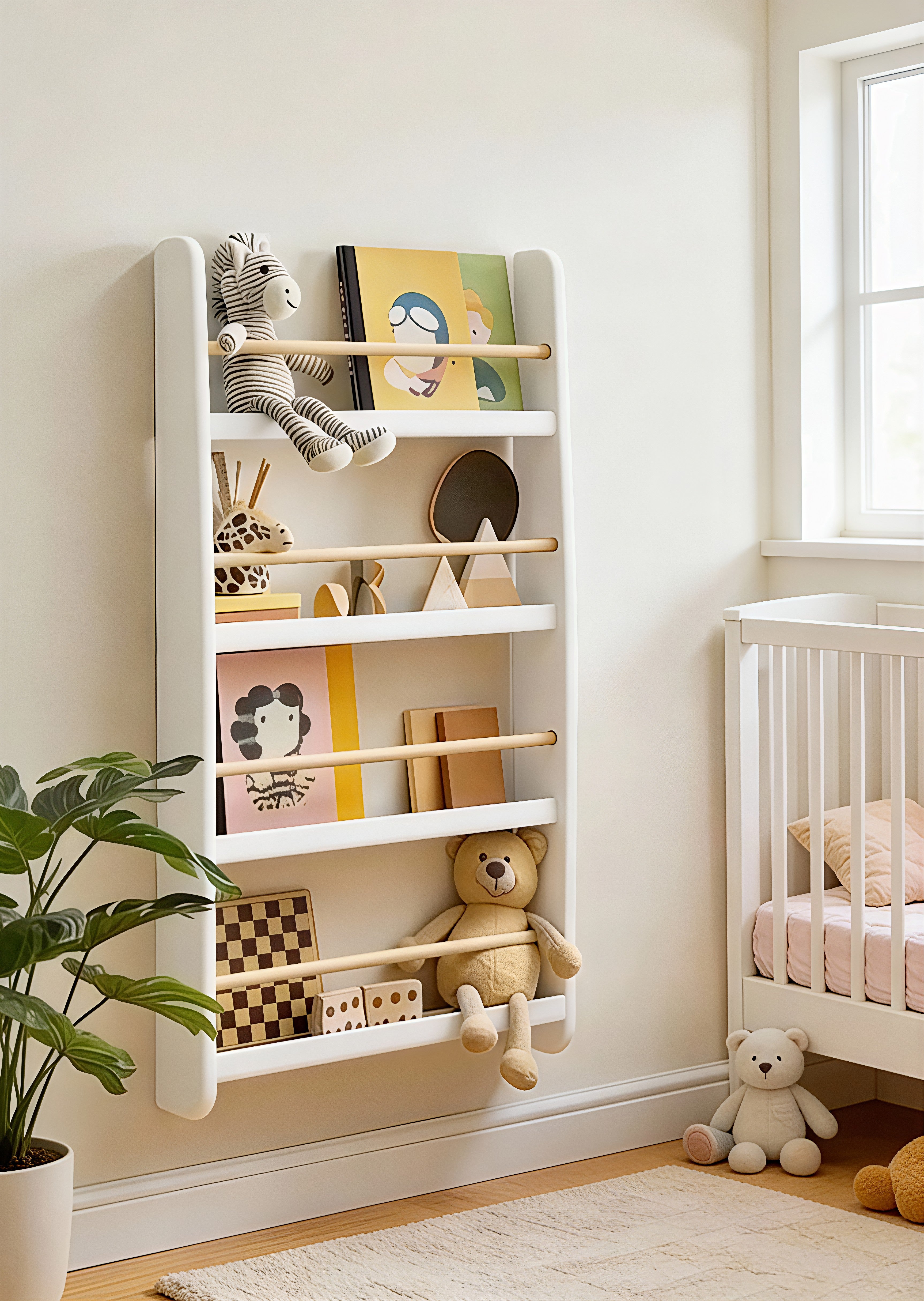 Çocuk Odası Montessori Duvar Rafı