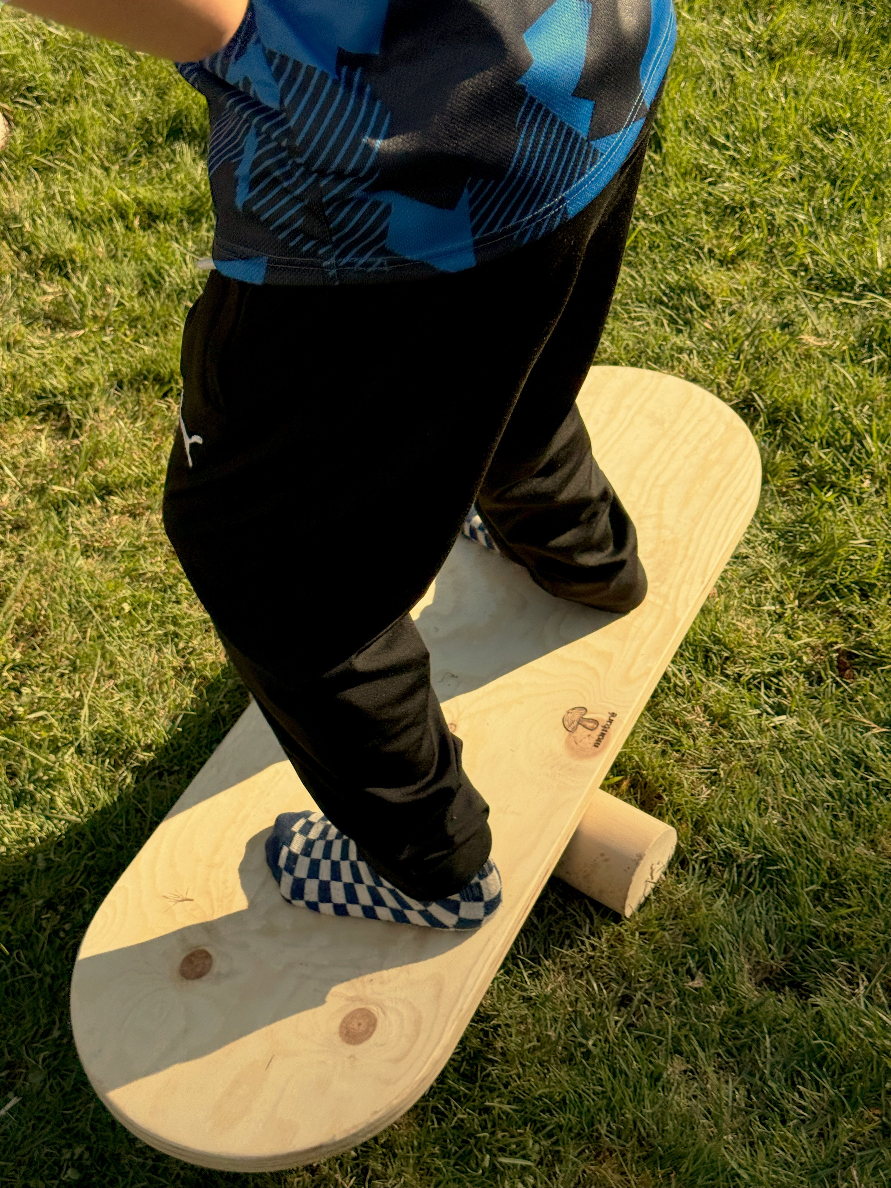 Doğal Kayın Ahşap Montessori Denge Tahtası