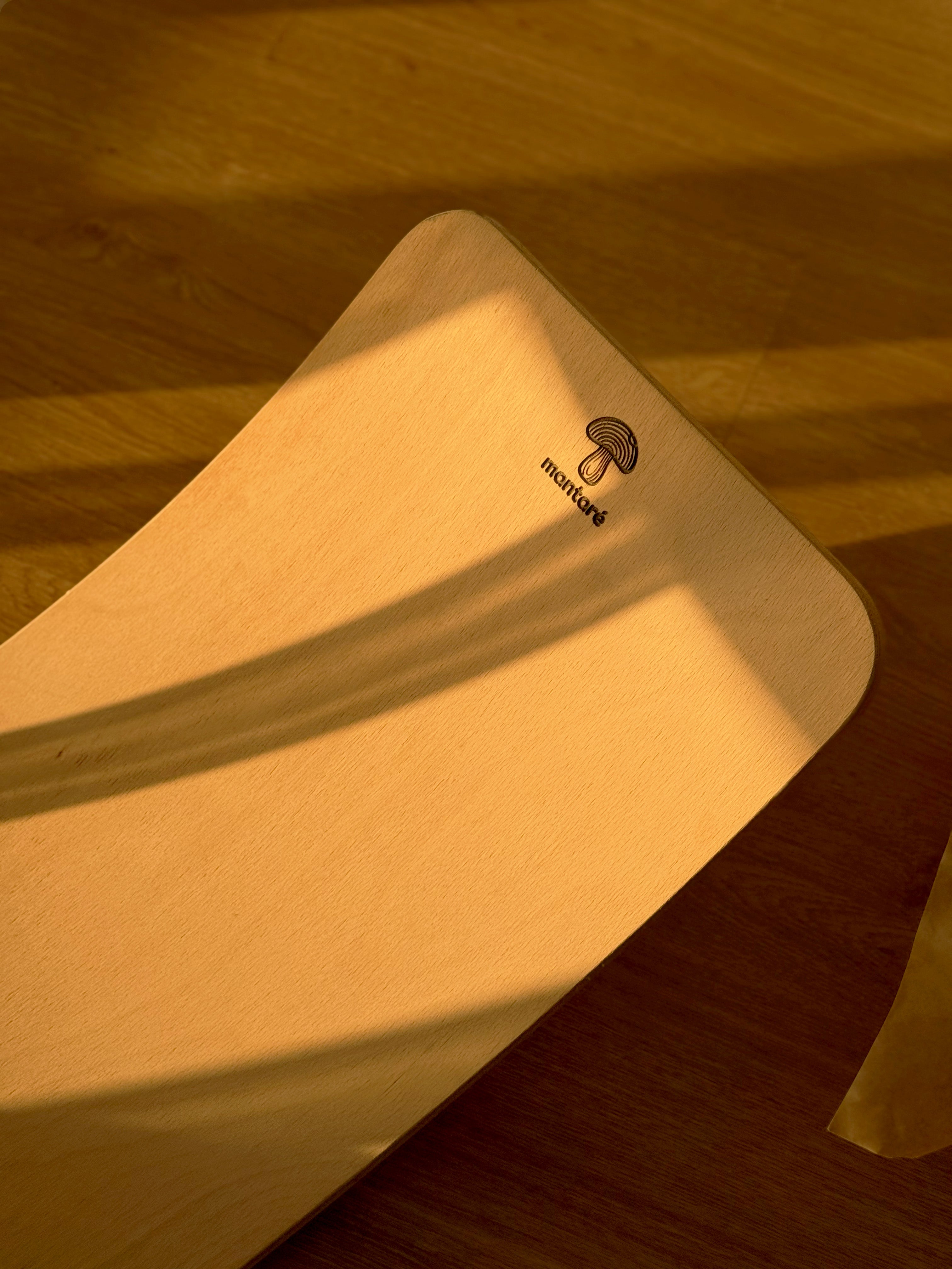 Doğal Kayın Ahşap Montessori Denge Tahtası