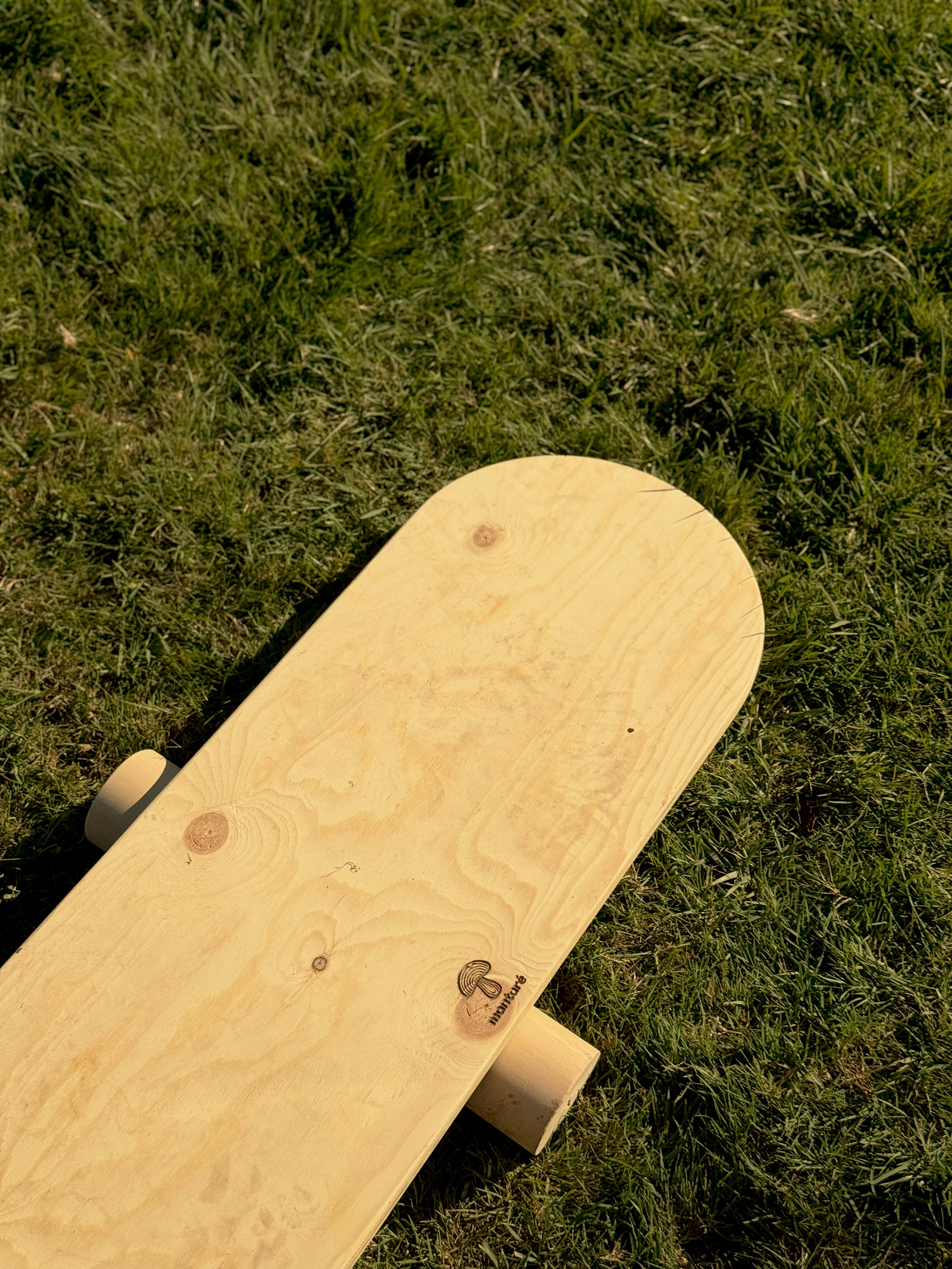 Doğal Kayın Ahşap Montessori Denge Tahtası