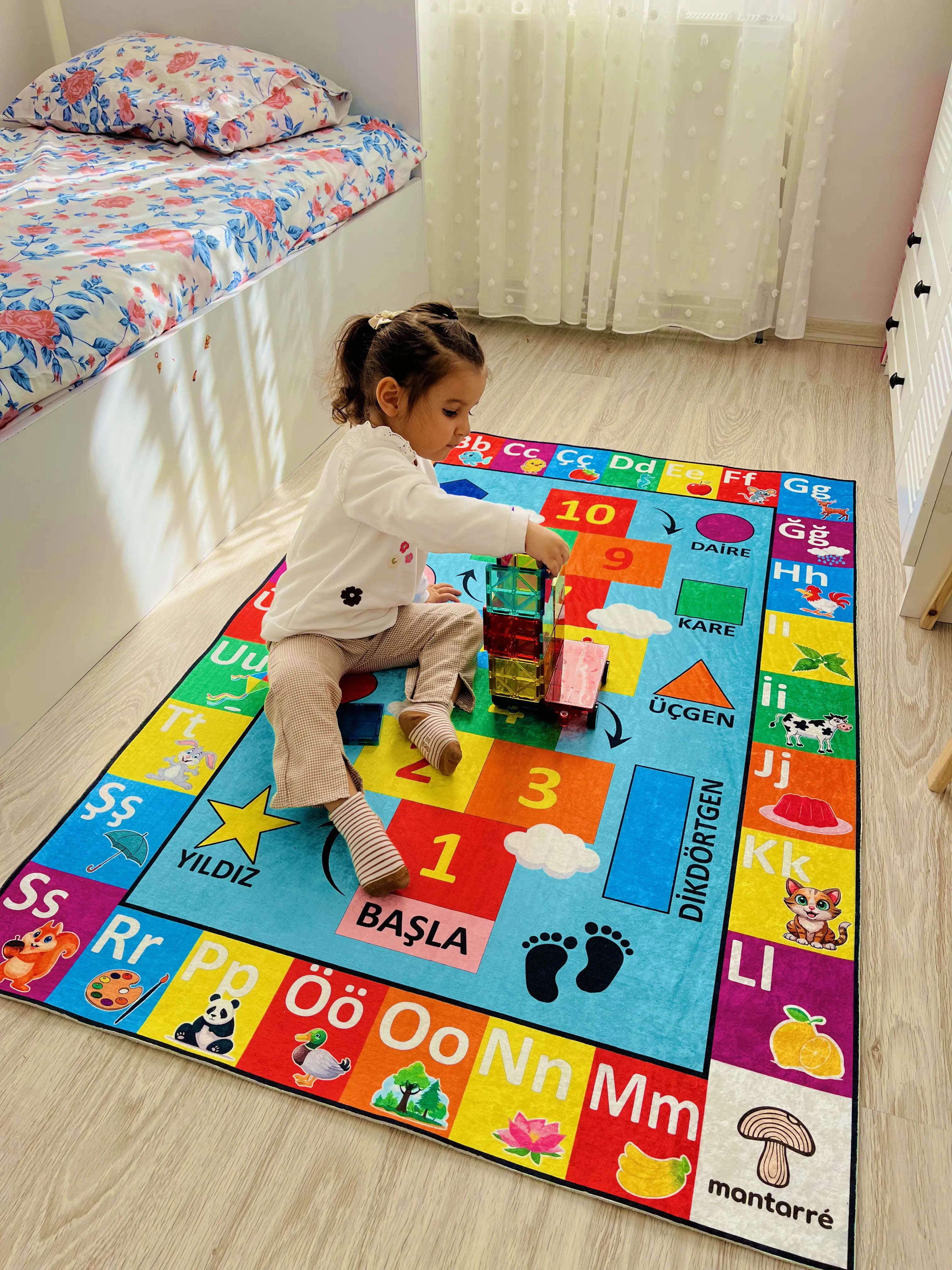 Montessori Eğitici Öğrenme Halısı