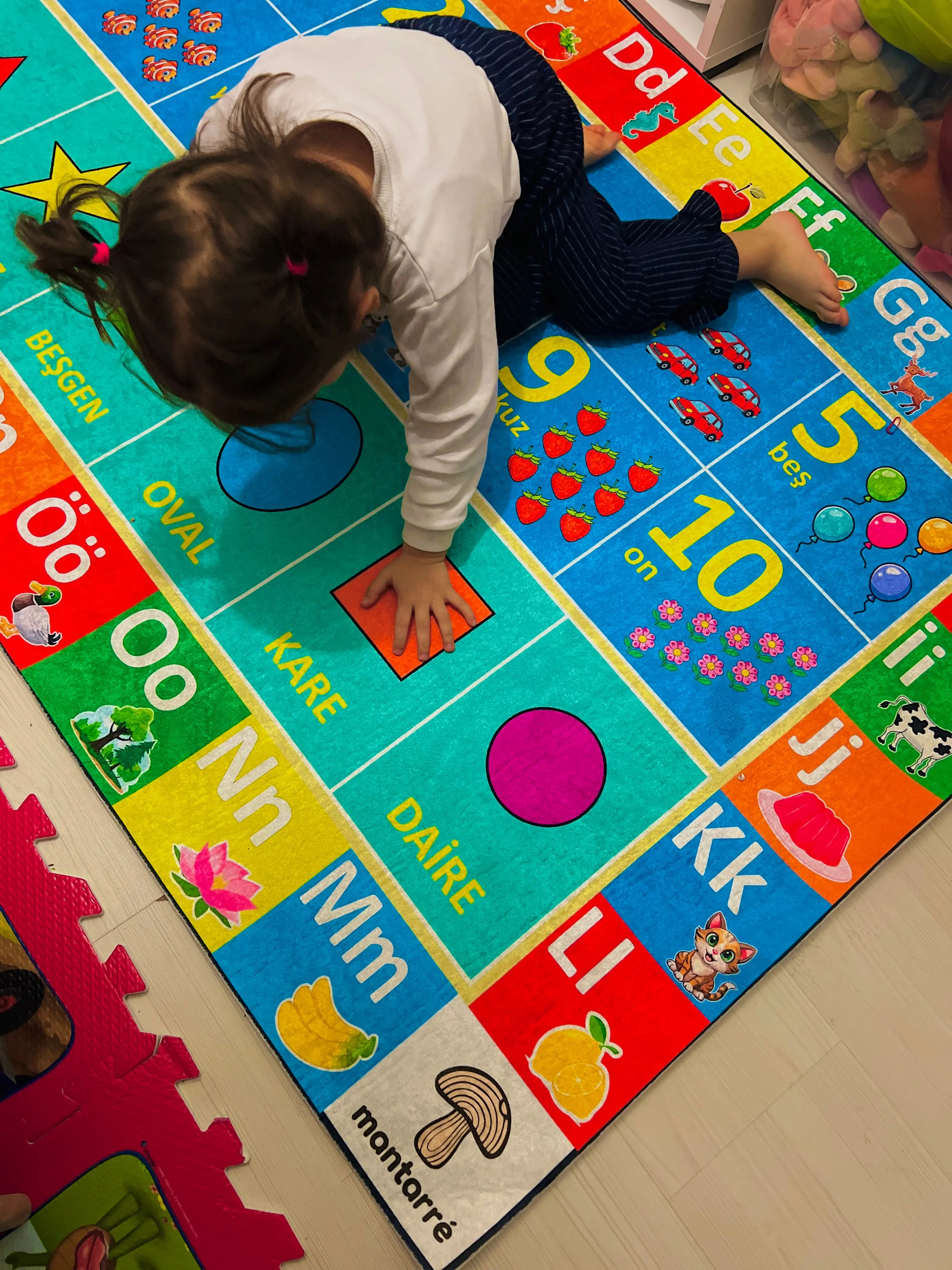 Montessori Eğitici Öğrenme Halısı