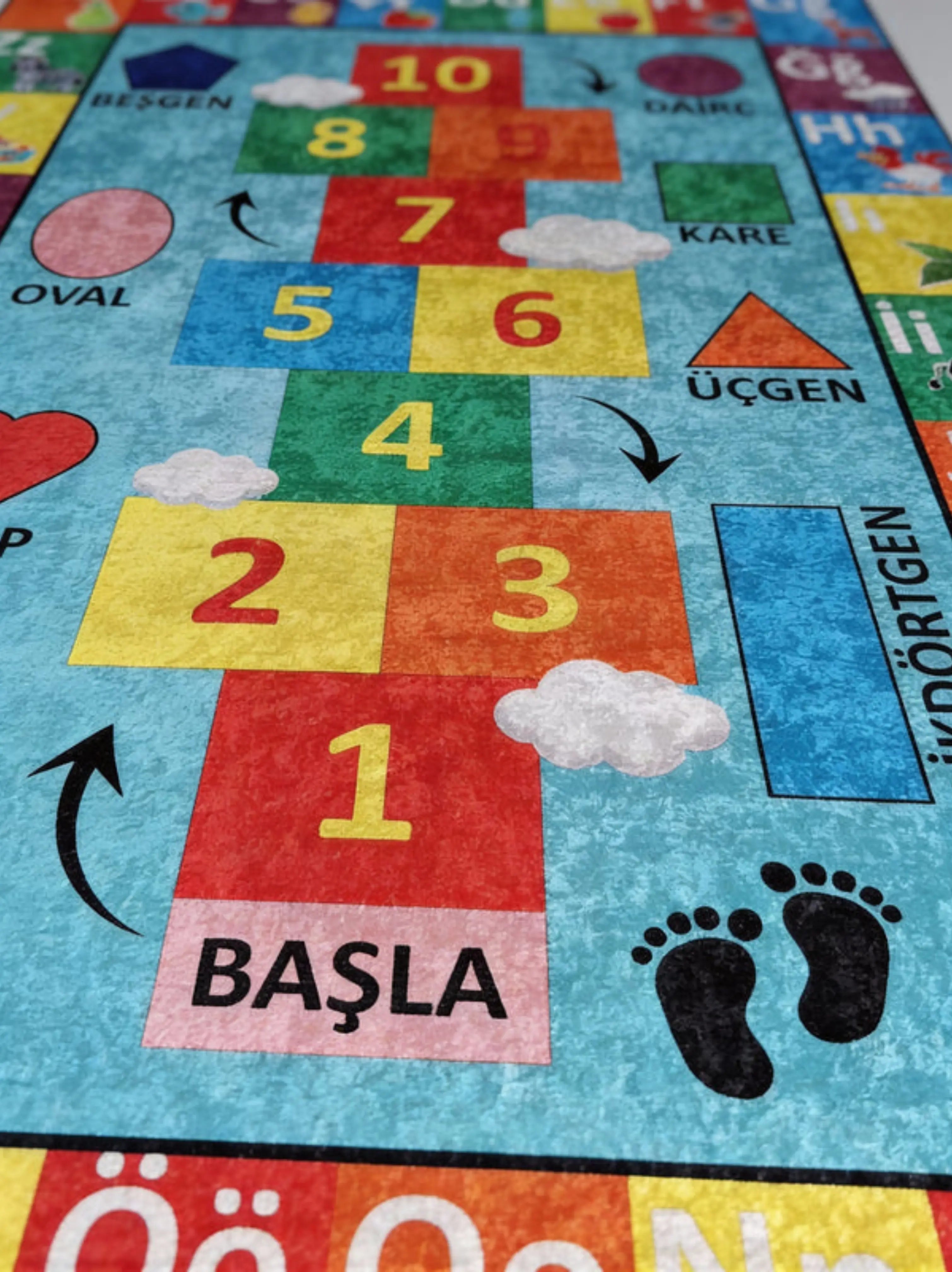 Montessori Eğitici Öğrenme Halısı