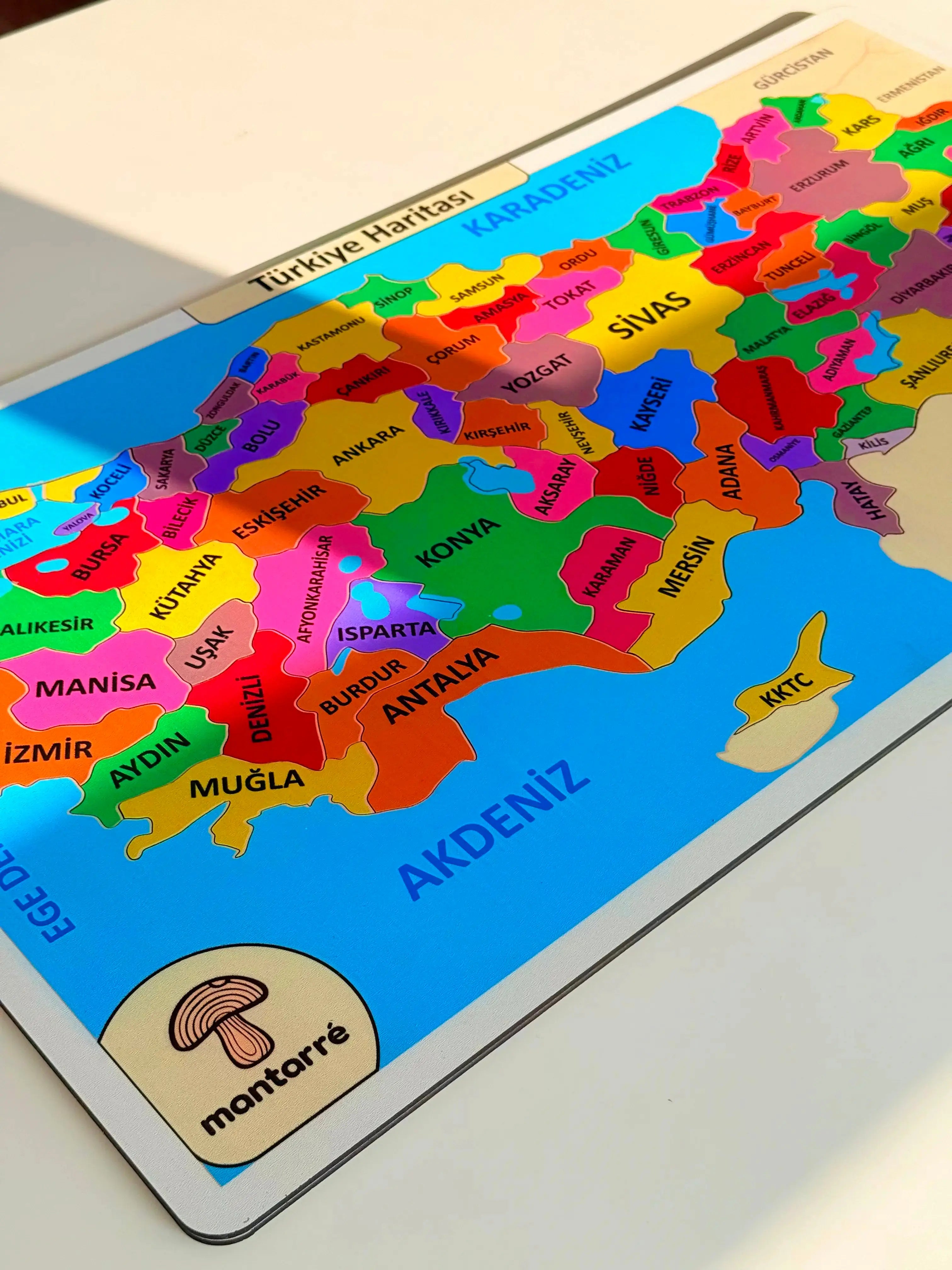 Renkli Türkiye Cumhuriyeti Puzzle