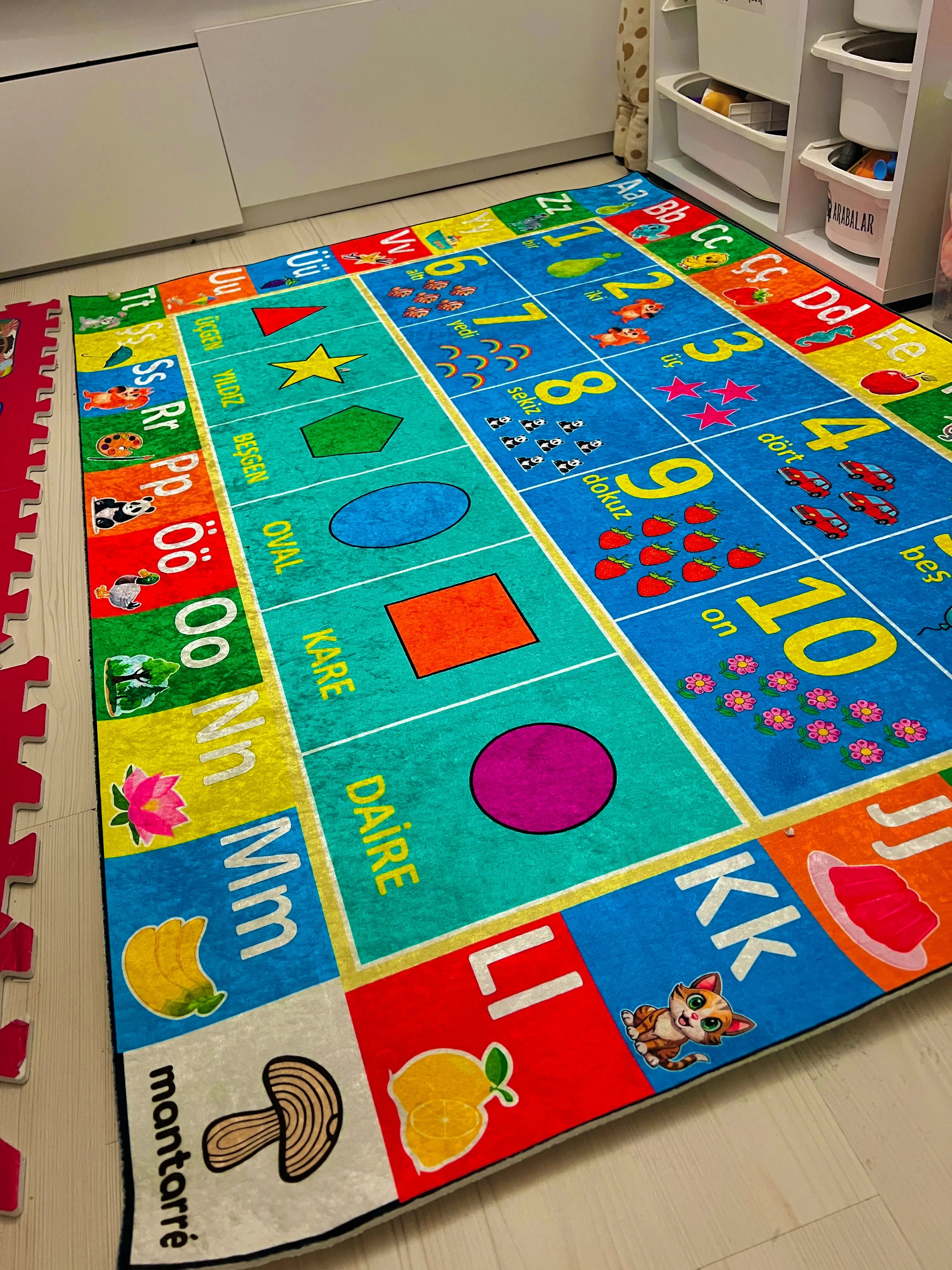 Montessori Eğitici Öğrenme Halısı