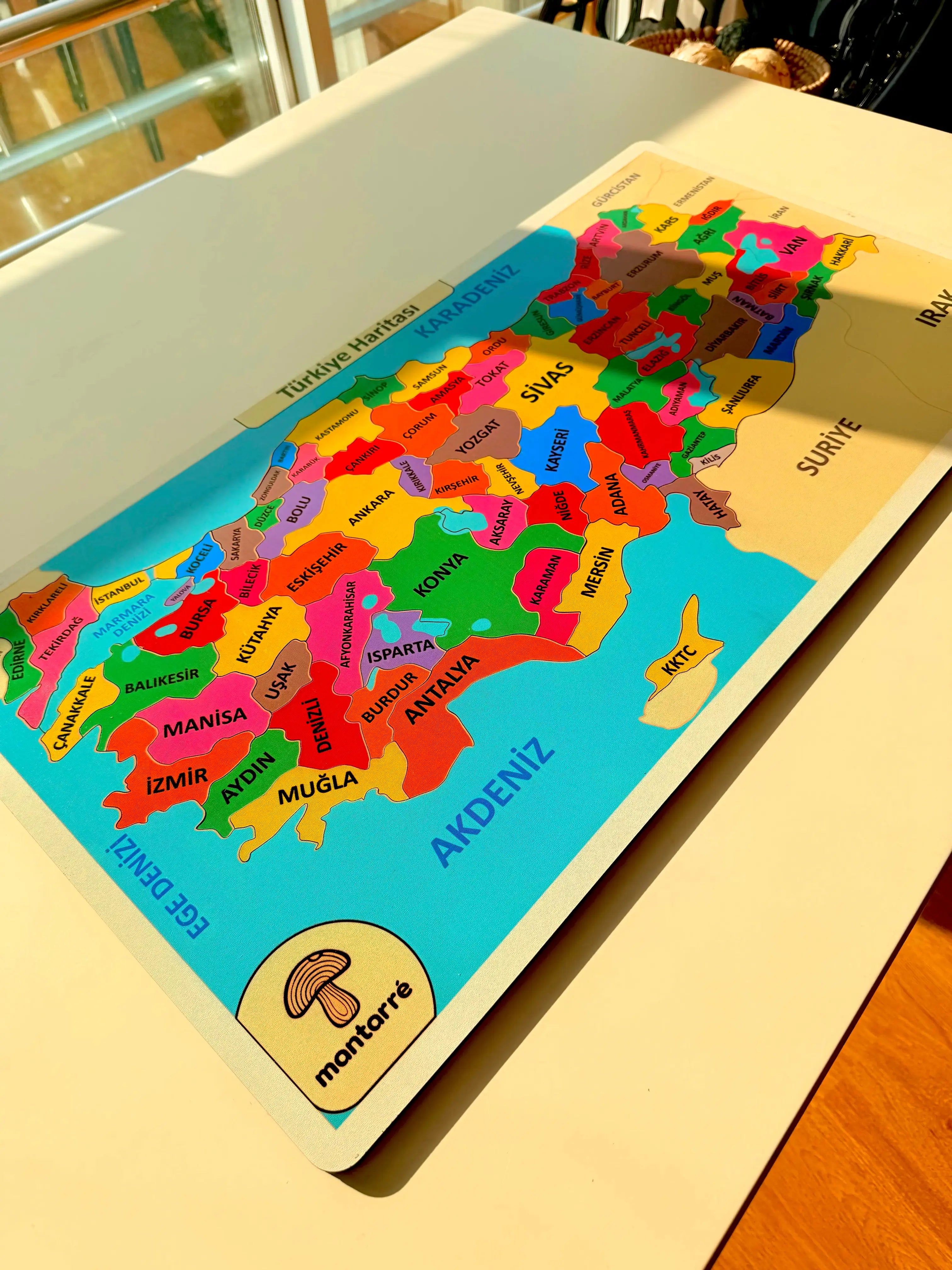 Renkli Türkiye Cumhuriyeti Puzzle