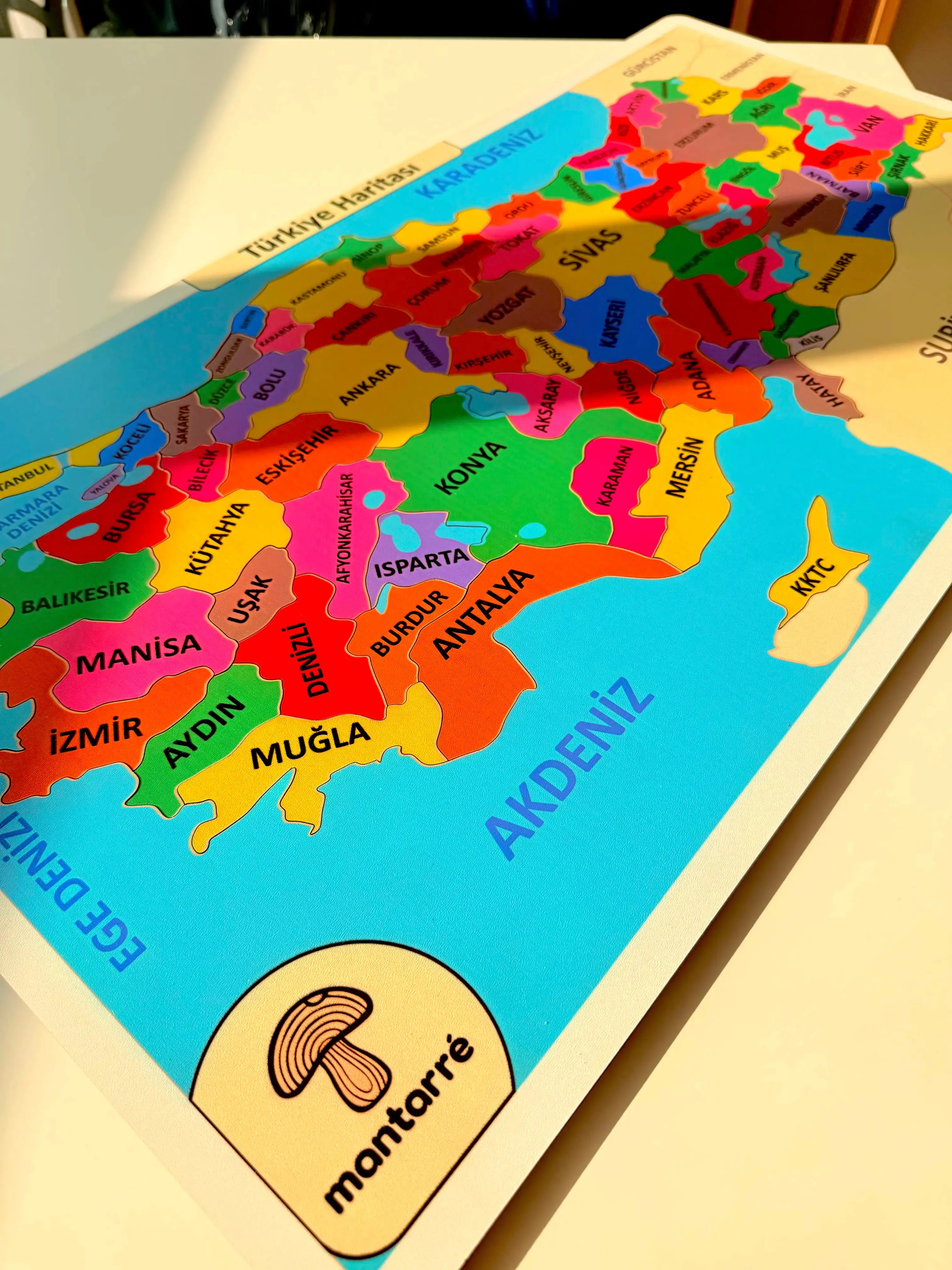 Renkli Türkiye Cumhuriyeti Puzzle