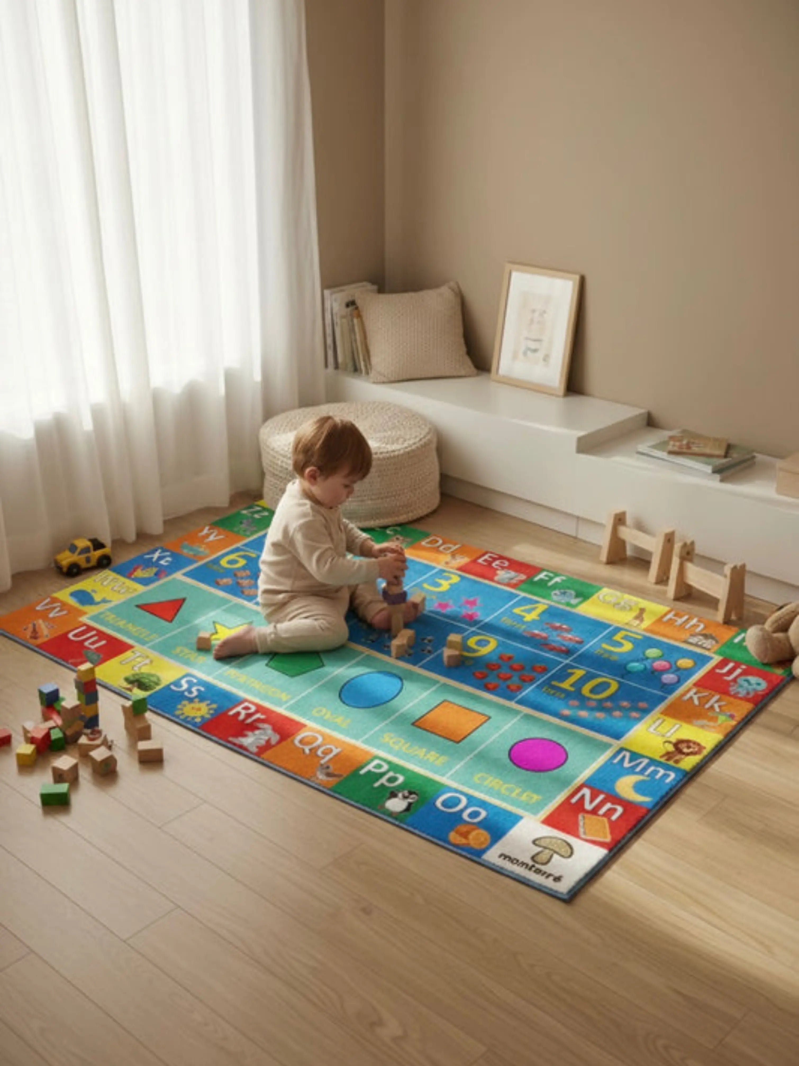 Montessori Eğitici Öğrenme Halısı