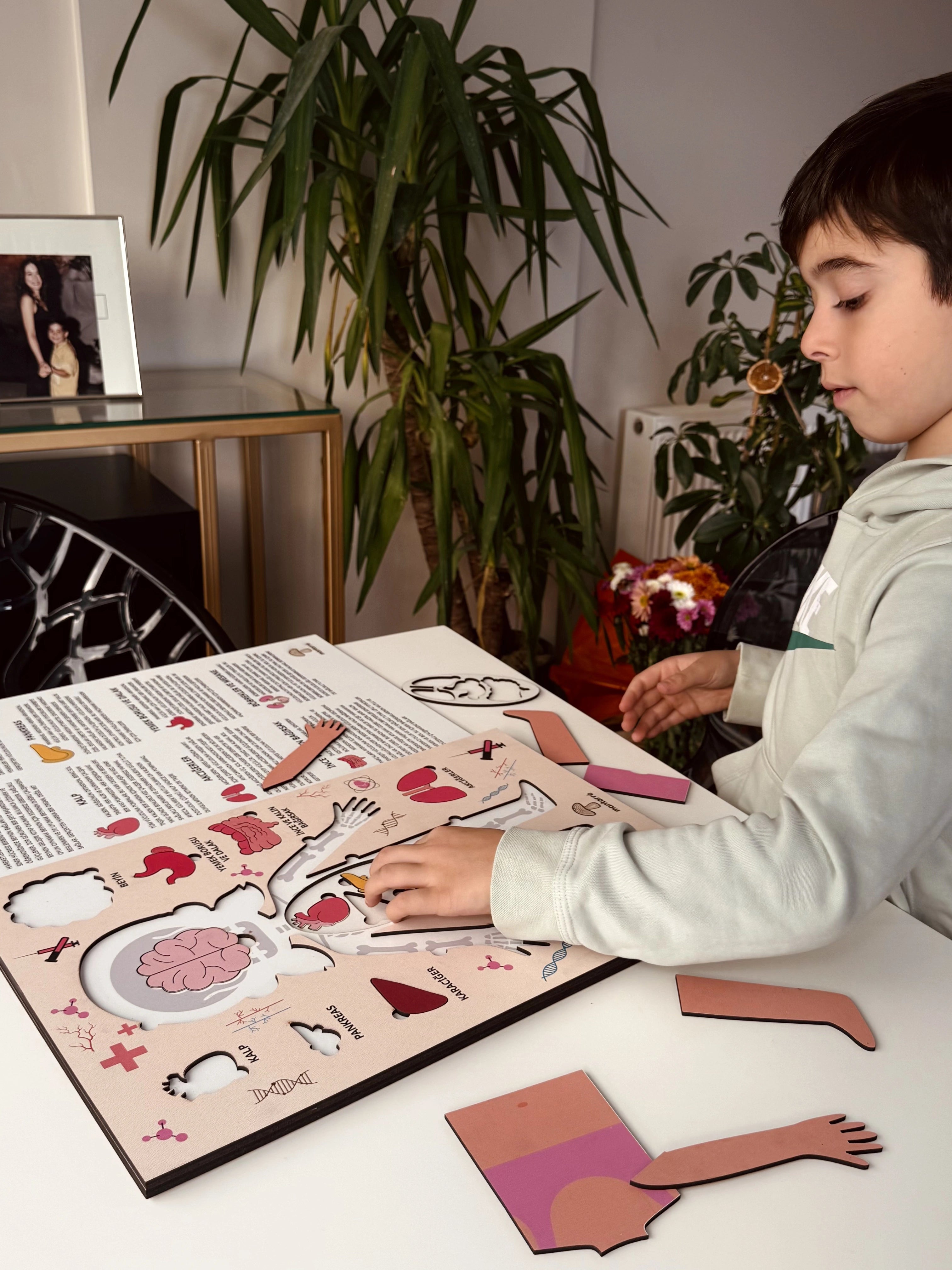 Montessori Çocuk Anatomi Puzzle'ı