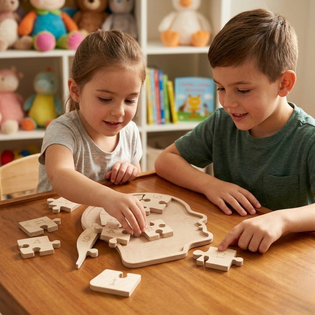 Montessori Kafa Şeklinde Puzzle