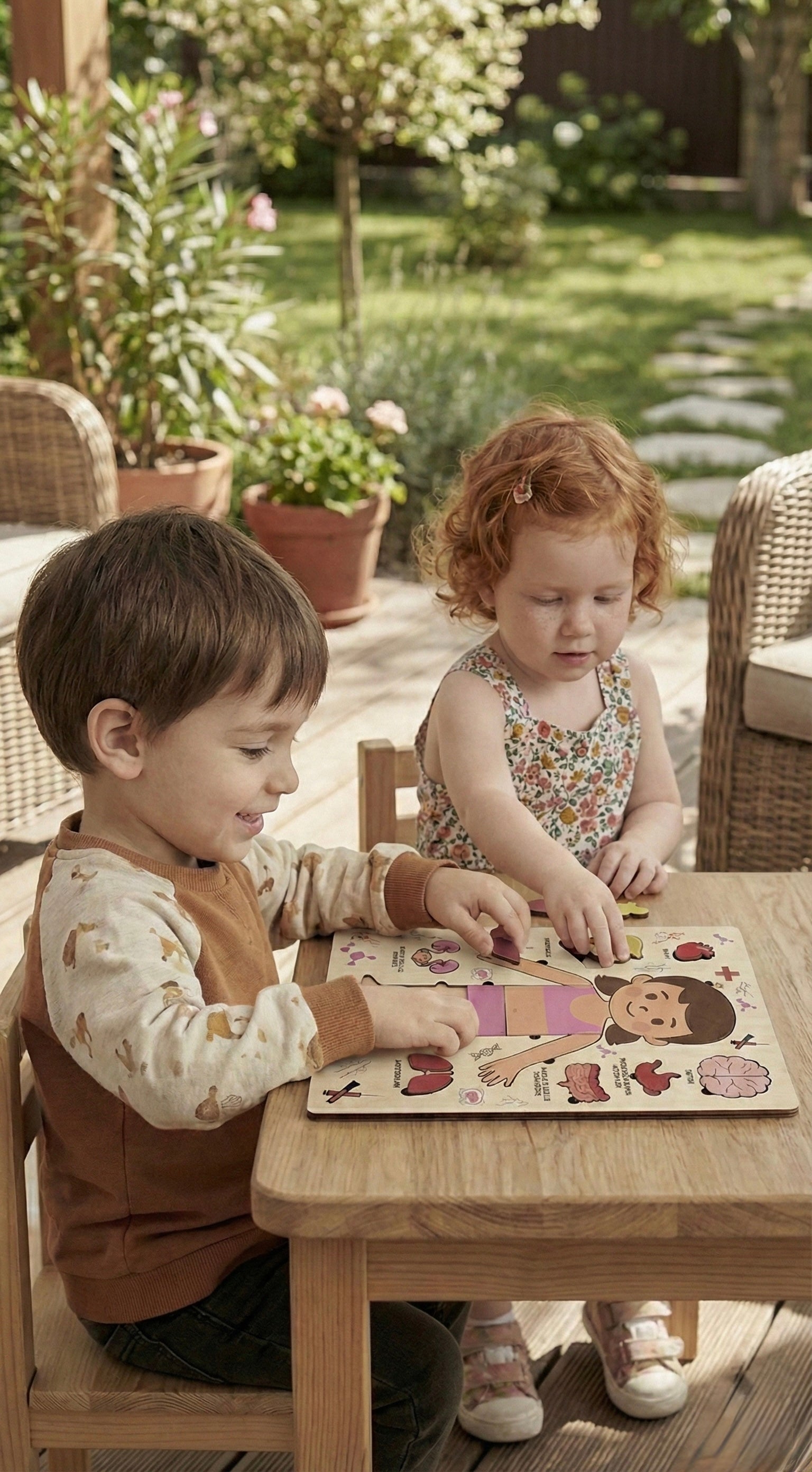 Montessori Çocuk Anatomi Puzzle'ı