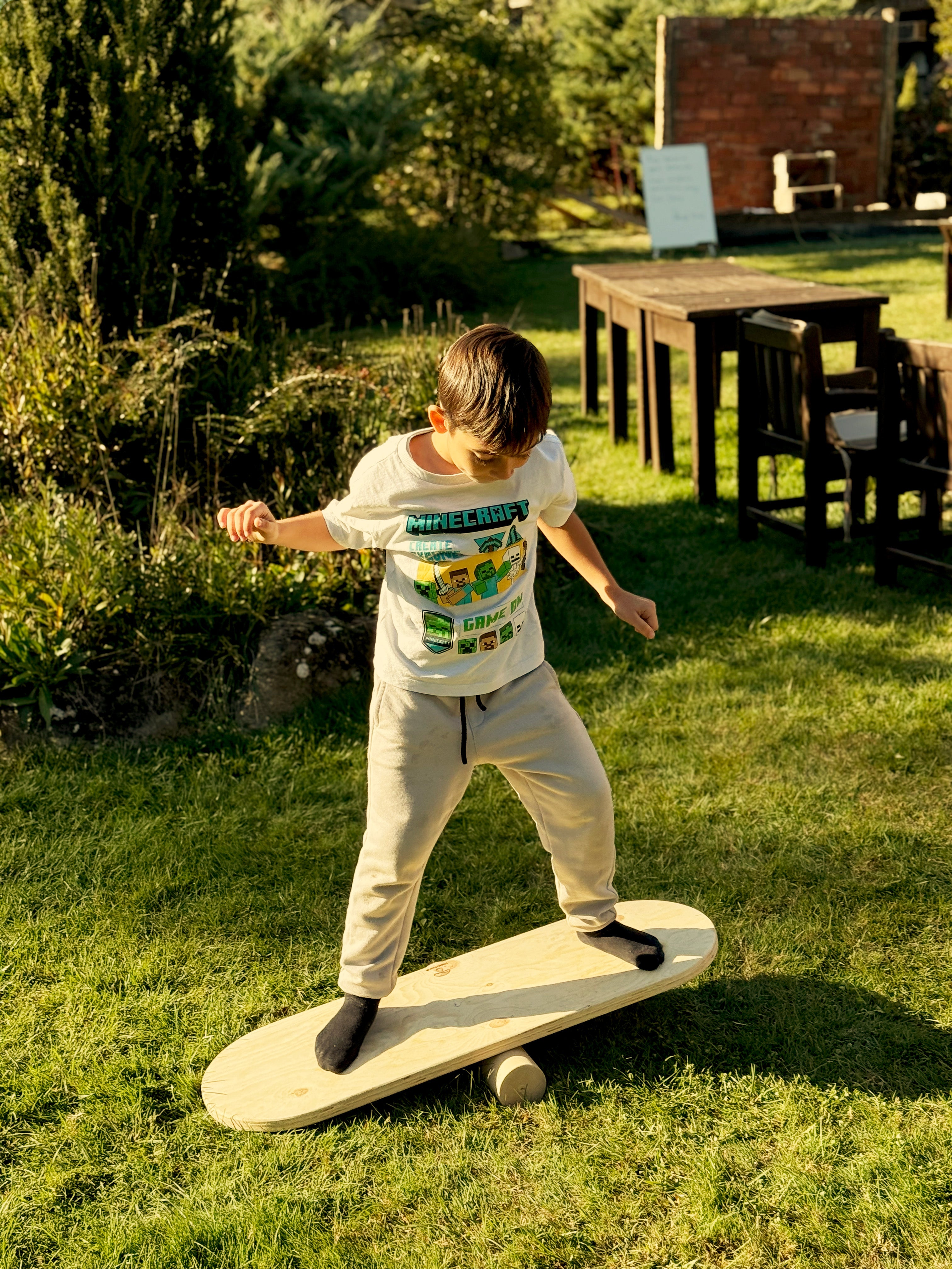 Doğal Kayın Ahşap Montessori Denge Tahtası